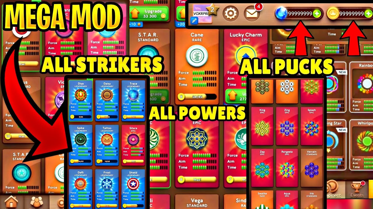 Carrom Pool Hack / Mod Apk – v18.6.0/v18.6.1, Bitaim Hack, Unlimited Coins & Gems, MOD Menu, Auto Aim