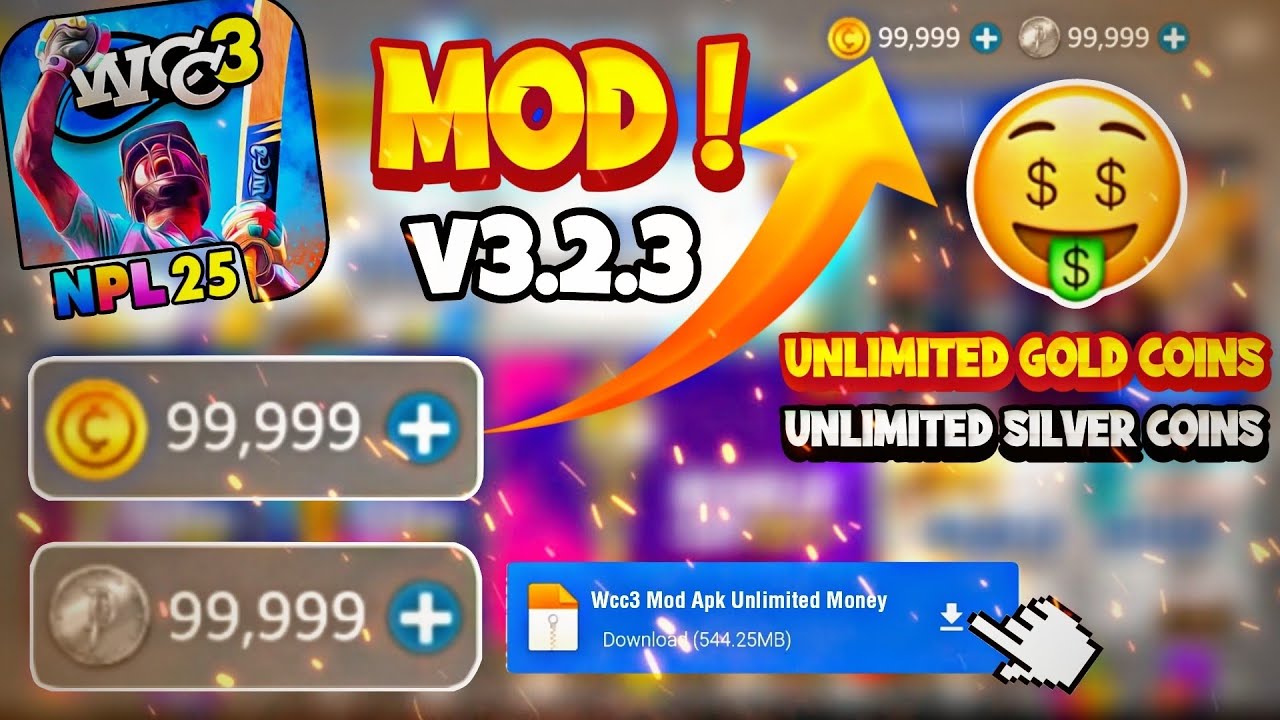 World Cricket Championship 3 (WCC3) Hack / Mod Apk – v3.2.3, Career Mode Unlock, Unlimited Money