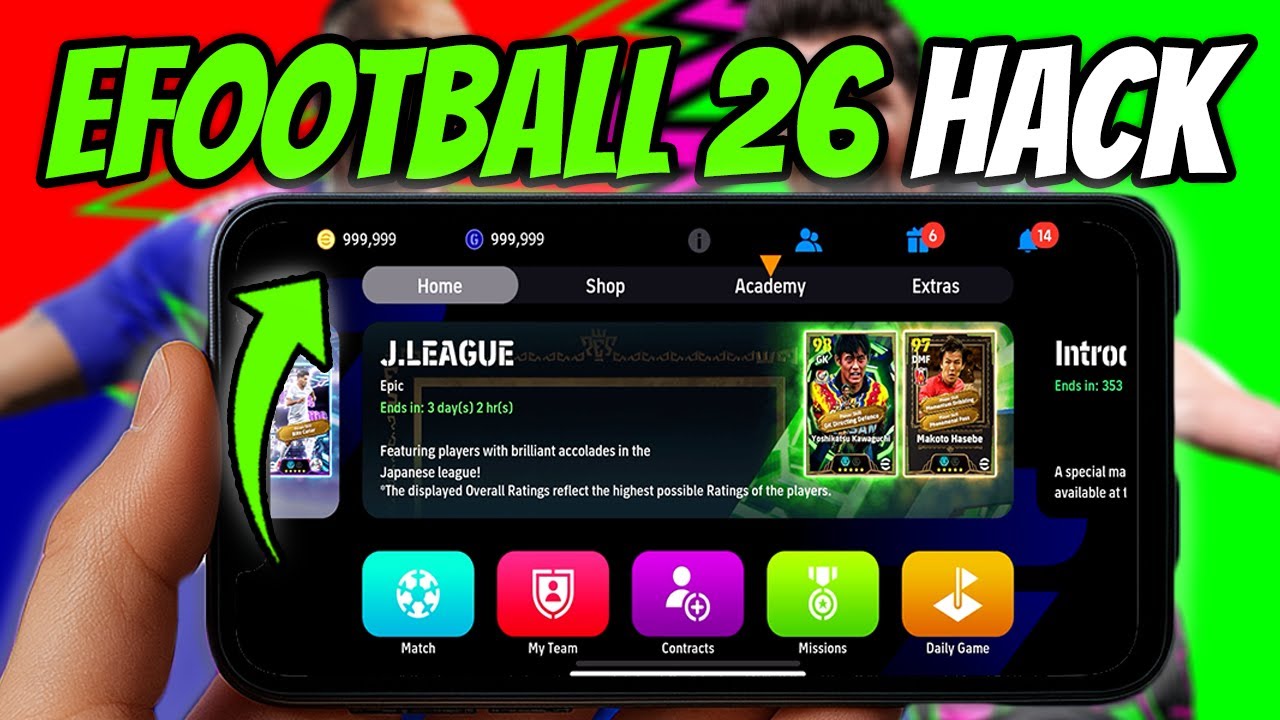 eFootball 2025/2026 Hack / Mod Apk – v10.1.1, Unlimited GP & Coins, MOD Menu